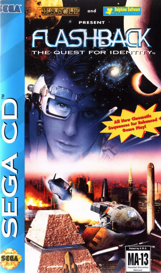 Flashback - The Quest for Identity (USA) Sega CD Game Cover